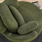 Fauteuil pivotant Green Modern 52 avec repose-pieds de rangement