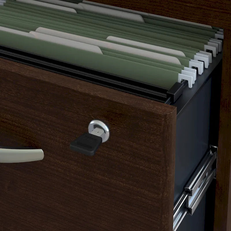 Bureau en U de 72 pouces de largeur, série C, avec tiroirs, par Bush Business Furniture