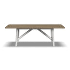 Table de salle à manger rectangulaire Melody en bois blanc - 90 x 30 x 42