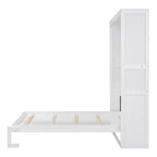 Lit escamotable Queen Size avec étagères