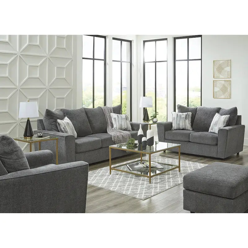 Signature Design by Ashley Stairatt Gray 4-Piece Upholstery Package - 86 W x 38 D x 39 H