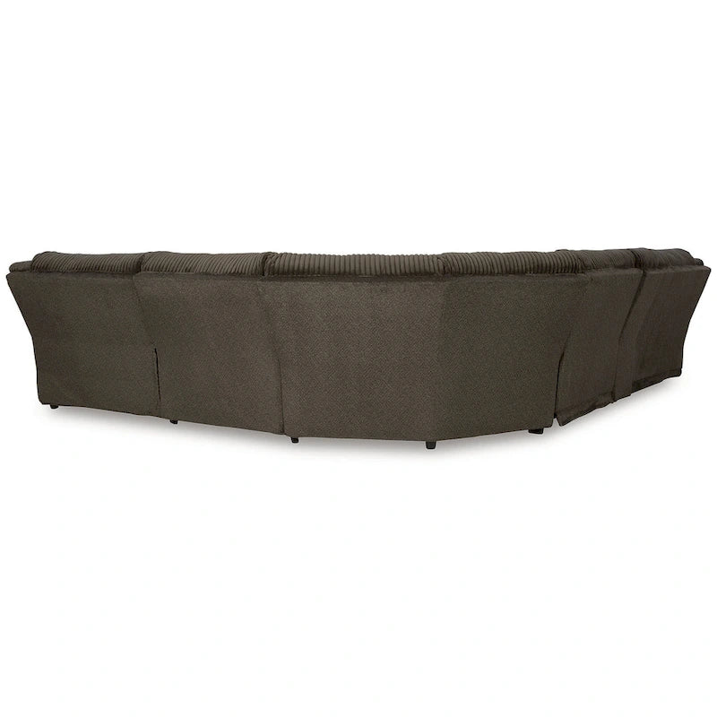 Canapé d'angle inclinable 6 pièces Signature Design by Ashley, marron, avec méridienne - 147 cm (L) x 134 cm (P) x 41 cm (H)