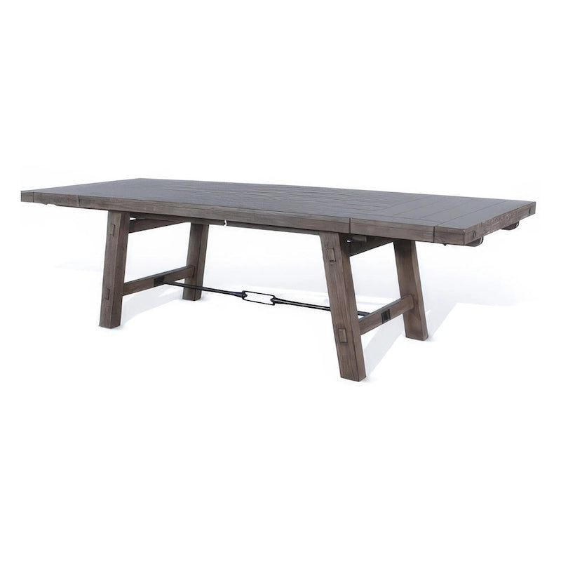 Table de salle à manger Yael, en acajou brun clair, extensible de 76 à 106 pouces