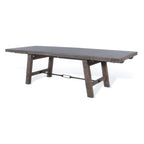 Table de salle à manger Yael, en acajou brun clair, extensible de 76 à 106 pouces