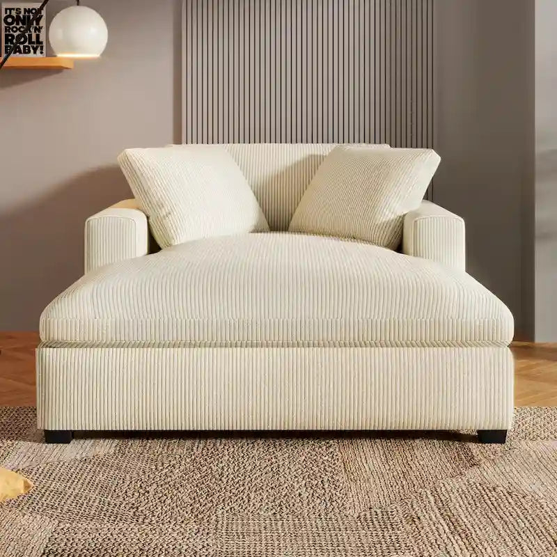 Chaise longue beige 53,5