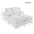 Chaise longue beige 53,5