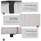 Canapé d'angle 4 places en forme de L (91,73 po) avec 2 poufs dissimulés, 2 coussins lombaires amovibles et revêtement en chenille durable.