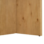 Ensemble de salle à manger 5 pièces en bois de style campagnard avec table ronde et 4 chaises rembourrées en tissu aspect laine d'agneau