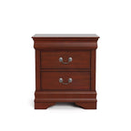 Ensemble de table de chevet et commode 3 pièces en bois massif Devi de Furniture of America