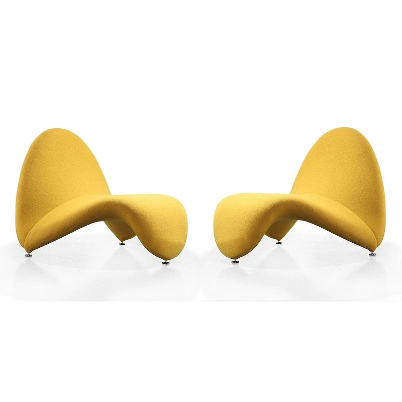 Fauteuil d'appoint Manhattan Comfort MoMa en laine mélangée (lot de 2)