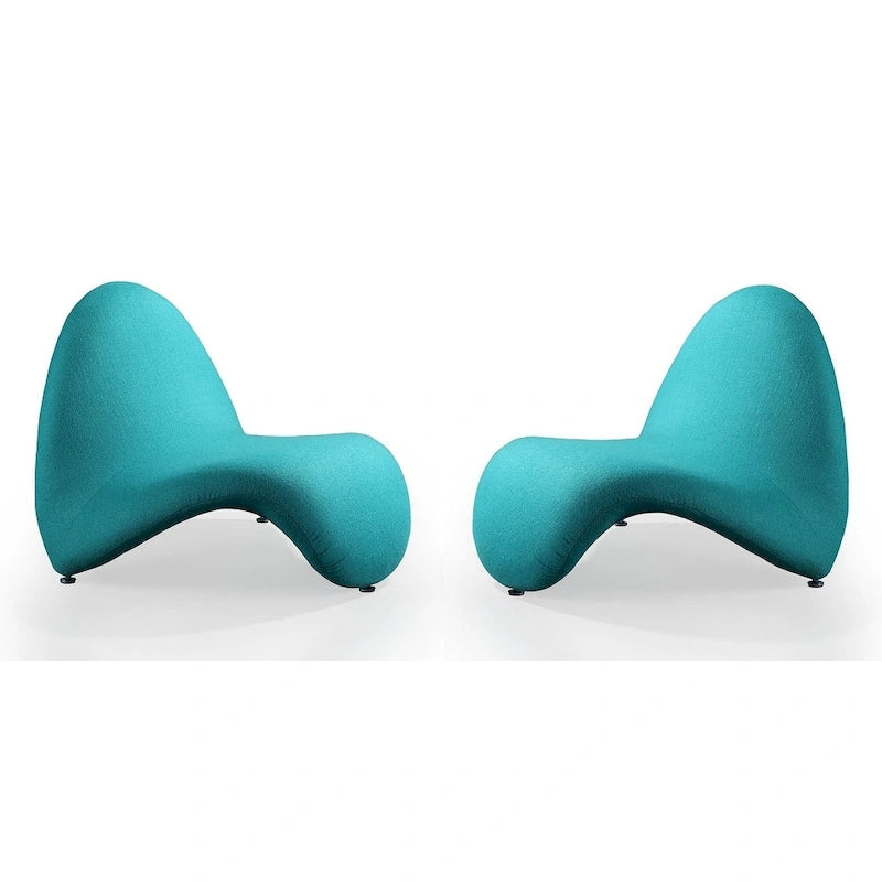 Fauteuil d'appoint Manhattan Comfort MoMa en laine mélangée (lot de 2)