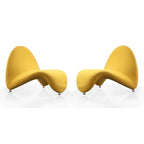 Fauteuil d'appoint Manhattan Comfort MoMa en laine mélangée (lot de 2)