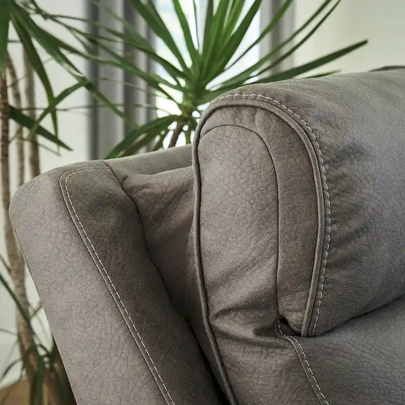 Canapé d'angle inclinable électrique 5 pièces Starbot gris, Signature Design by Ashley - 131 cm (L) x 131 cm (P) x 42 cm (H)