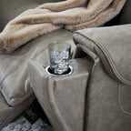 Canapé d'angle inclinable électrique 5 pièces Starbot gris, Signature Design by Ashley - 131 cm (L) x 131 cm (P) x 42 cm (H)