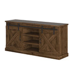 Meuble TV en bois de style ferme Sycamore Rise de Gray Barn, 66 pouces