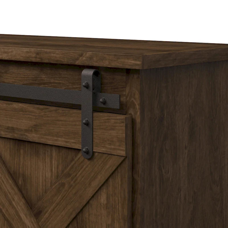 Meuble TV en bois de style ferme Sycamore Rise de Gray Barn, 66 pouces