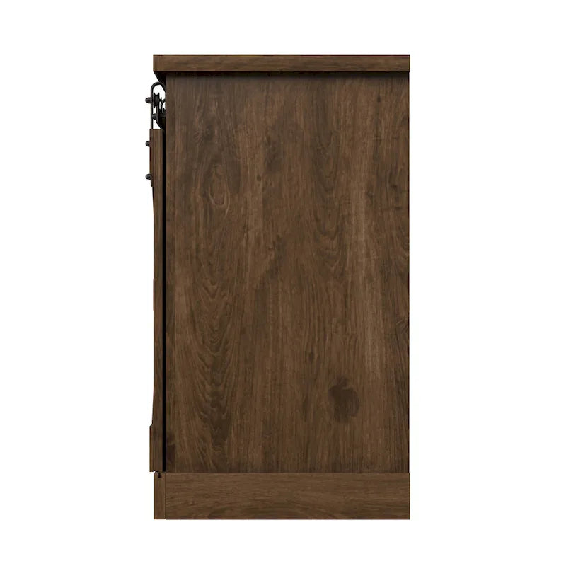 Meuble TV en bois de style ferme Sycamore Rise de Gray Barn, 66 pouces