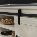 Meuble TV en bois de style ferme Sycamore Rise de Gray Barn, 66 pouces