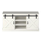 Meuble TV en bois de style ferme Sycamore Rise de Gray Barn, 66 pouces