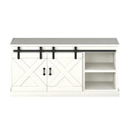 Meuble TV en bois de style ferme Sycamore Rise de Gray Barn, 66 pouces