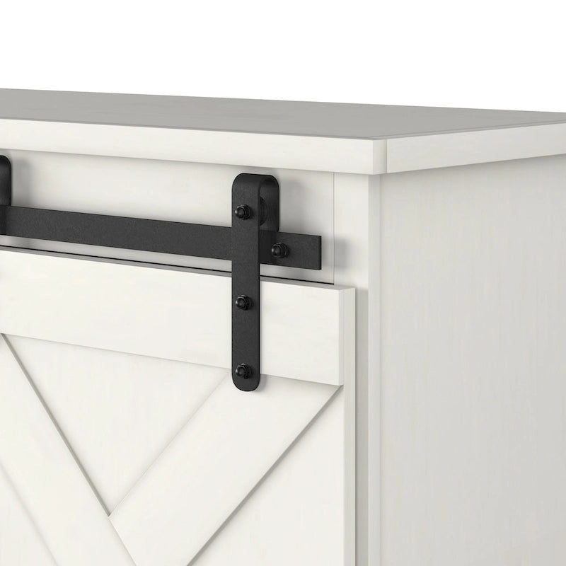 Meuble TV en bois de style ferme Sycamore Rise de Gray Barn, 66 pouces