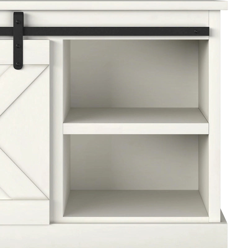 Meuble TV en bois de style ferme Sycamore Rise de Gray Barn, 66 pouces