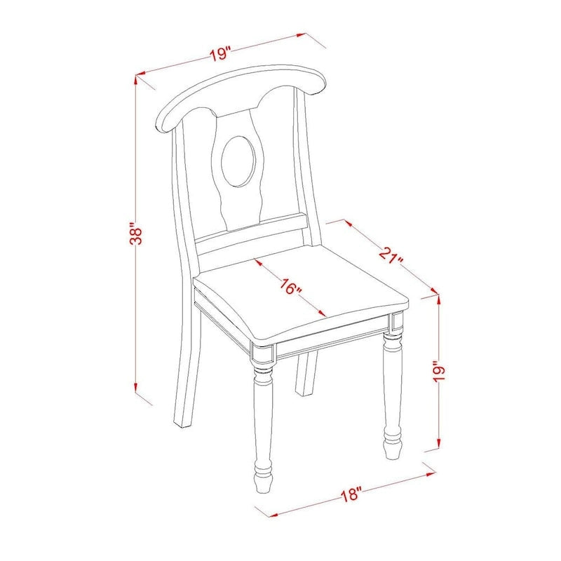 Ensemble de table de cuisine 7 pièces East West Furniture comprenant une table à manger ovale et des chaises robustes, couleur marron selle (options de type de siège)