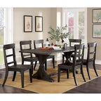 Table de salle à manger rustique Badri de 76 pouces en bois massif de Furniture of America