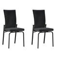 Somette Monique Black Motion-back Side Chair, Set of 2, Fully Assembled