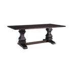 Rectangular Wood Dining Table in Rustic Espresinso