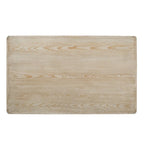 Table basse Artissance Peking Ming en bois recyclé, petit modèle, 140 cm de long, finition blanchie vieillie.