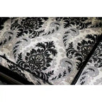 Canapé deux places semi-ferme en tissu noir traditionnel Dhumketu de Gracewood Hollow