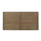 Style campagnard revisité, blanc antique avec table à tréteaux en châtaignier