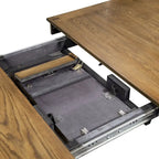 Table rectangulaire antique Santa Rosa couleur miel
