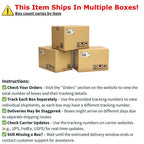 Table de salle à manger haute avec plateau rond en bois massif de 91 cm (36 po) et 4 tabourets