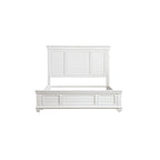 Ensemble de chambre à coucher moderne blanc Leo 6 pièces