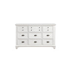 Ensemble de chambre à coucher moderne blanc Leo 6 pièces