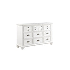 Ensemble de chambre à coucher moderne blanc Leo 6 pièces