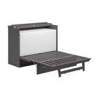 Lit escamotable Northfield avec matelas, gris