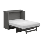 Lit escamotable Northfield avec matelas, gris