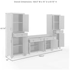 Ensemble de divertissement Crosley Tara 3 pièces - 15 x 108,5 x 67,75