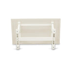 Ensemble de salle à manger East West Furniture : table en bois et chaises Parsons en lin blanc crème (nombre de pièces au choix)