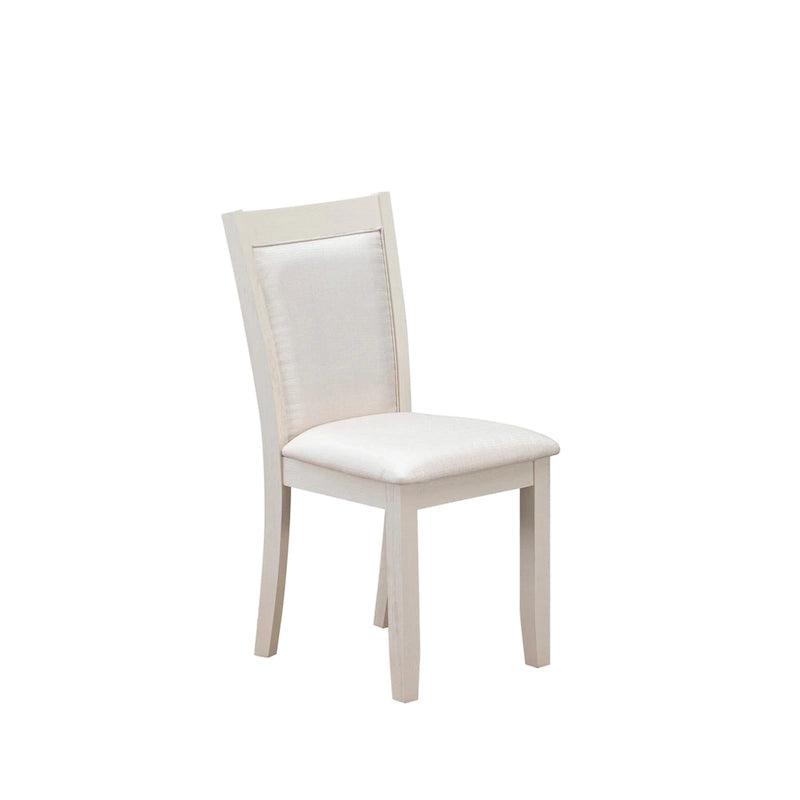 Ensemble de salle à manger East West Furniture : table en bois et chaises Parsons en lin blanc crème (nombre de pièces au choix)