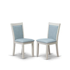 Ensemble de salle à manger East West Furniture : table en bois et chaises Parsons en lin blanc crème (nombre de pièces au choix)