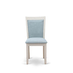 Ensemble de salle à manger East West Furniture : table en bois et chaises Parsons en lin blanc crème (nombre de pièces au choix)
