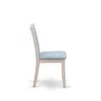 Ensemble de salle à manger East West Furniture : table en bois et chaises Parsons en lin blanc crème (nombre de pièces au choix)