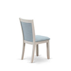 Ensemble de salle à manger East West Furniture : table en bois et chaises Parsons en lin blanc crème (nombre de pièces au choix)