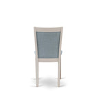 Ensemble de salle à manger East West Furniture : table en bois et chaises Parsons en lin blanc crème (nombre de pièces au choix)