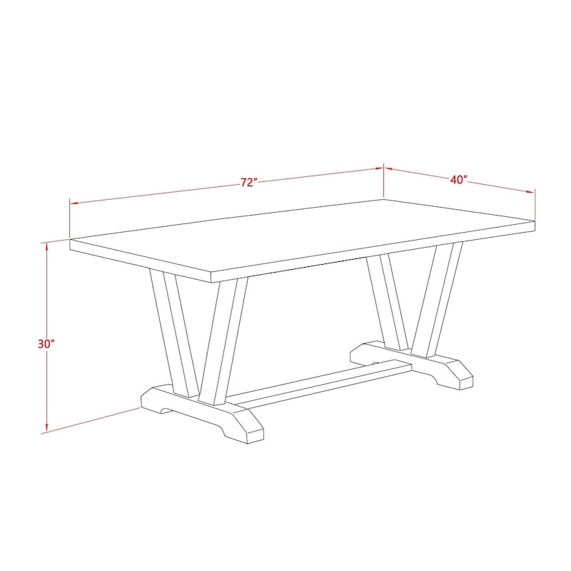 Ensemble de salle à manger East West Furniture : table en bois et chaises Parsons en lin blanc crème (nombre de pièces au choix)