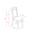 Ensemble de salle à manger East West Furniture : table en bois et chaises Parsons en lin blanc crème (nombre de pièces au choix)